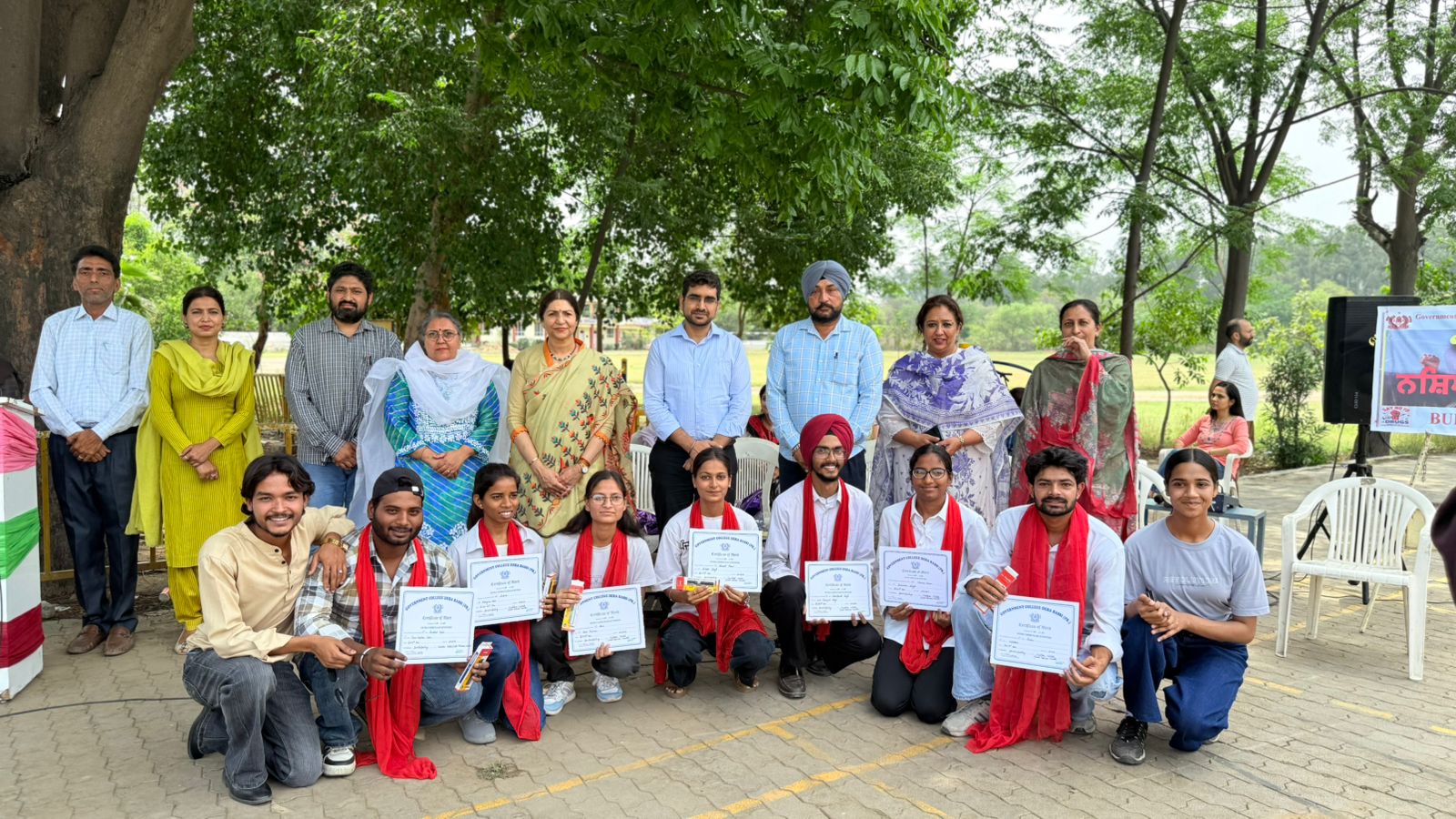 Program organized at Government College Derabassi under the 'War on Drugs' campaign